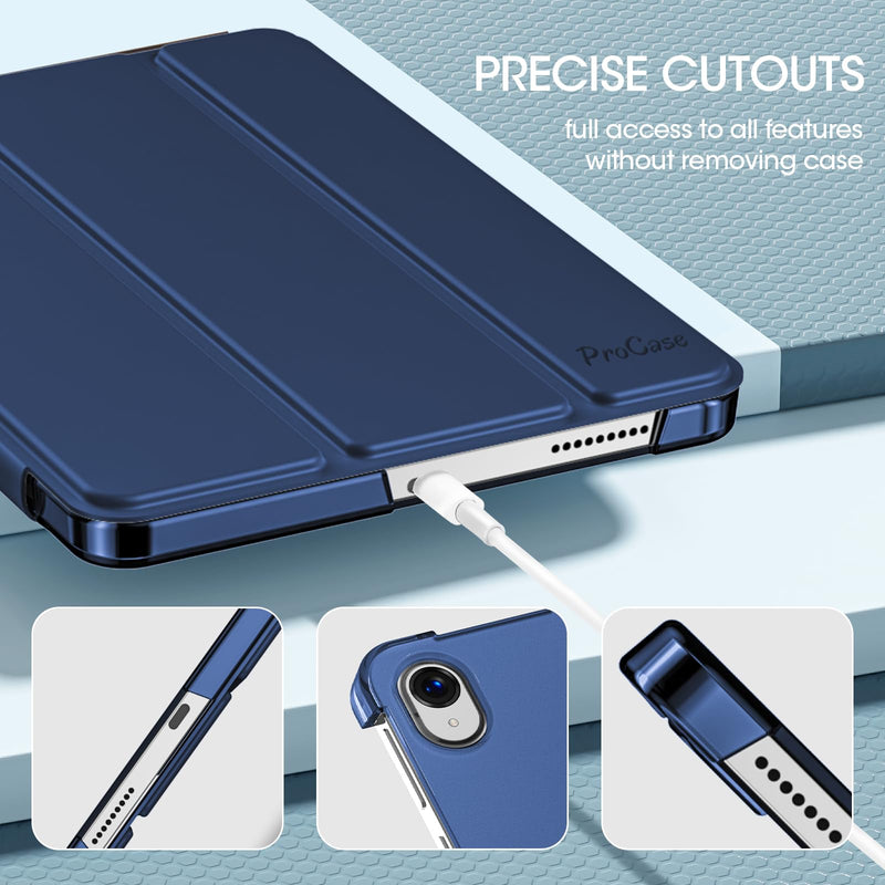 ProCase for Onn. 8.1 Inch Core Tablet 2026 Released Case -Navy | Slim Stand Hard Back Shell Protective Smart Cover for Onn. 8.1” Core Tablet 2026 Model (5th Gen) Navy onn.8.1 Inch 2026