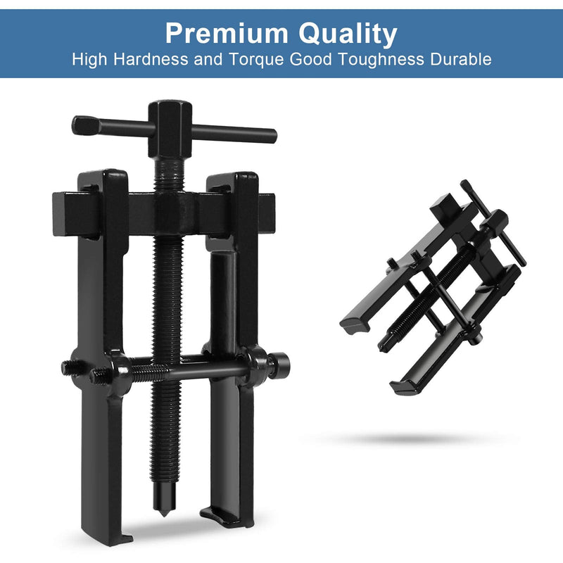 Two Jaw Bearing Gear Puller, Bearing Gear Puller Tool kit, Twin Legs Bearing Gear Puller Remover Hand Tool Removal Kit, for Automotive Flywheel, Motorcycle Wheel, Machine Bearing(6inch（55 * 90）) 6inch（55*90）