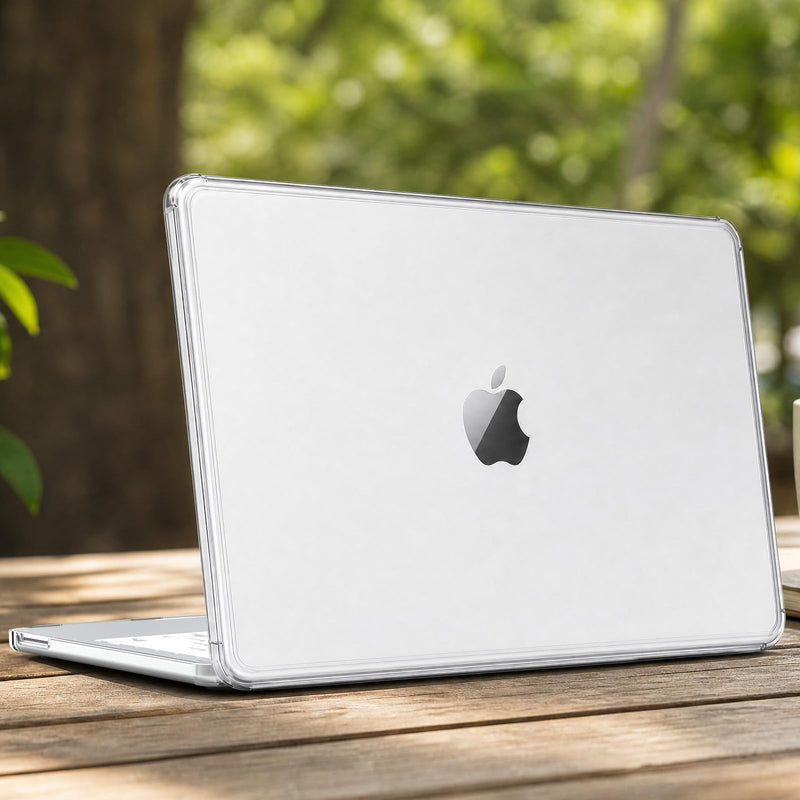 B BELK Clear Case for MacBook Neo 13 inch A3404 Raised-Edge Slim Hard Shell | Crystal Clear/color-matched hard shell guards against scratches & scuffs; slim snap-on fit, fits MacBook Neo 13" A3404 only