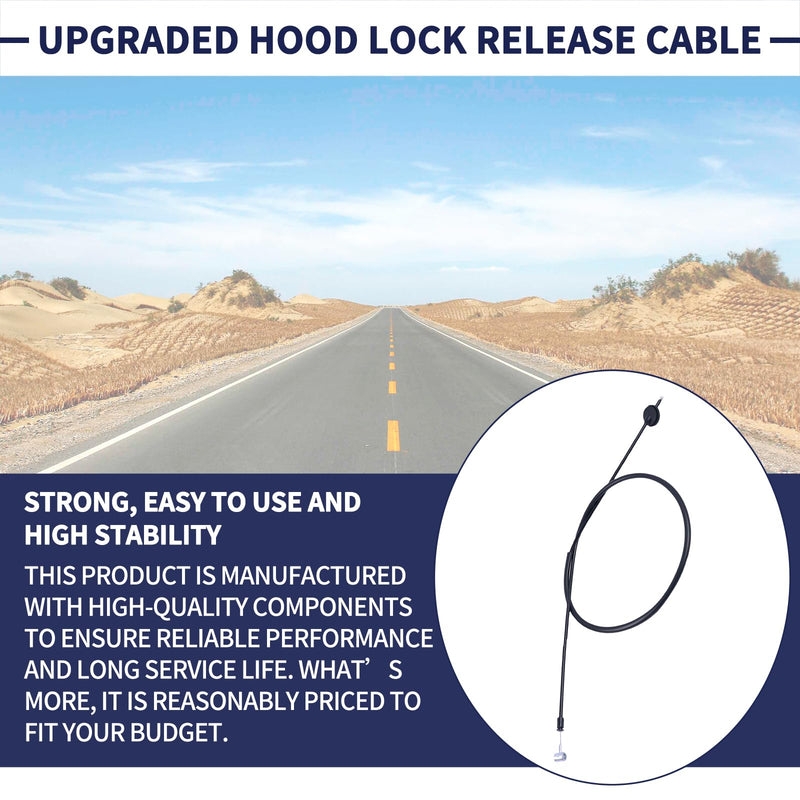 Hood Latch Release Cable 3CM823535 Compatible with Volkswagen Atlas 2020 2021 2022 2023