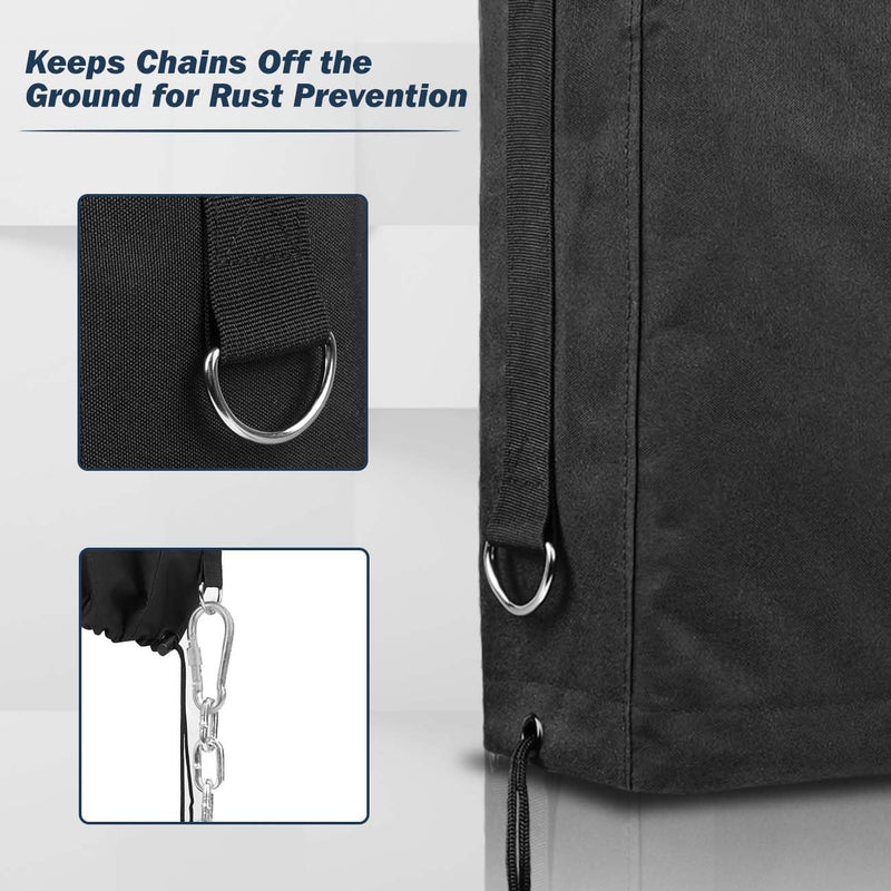 RV Electric Tongue Jack Cover- 900D Oxford Fabric Waterproof Protective- Travel Trailer Accessories for Outside Protection