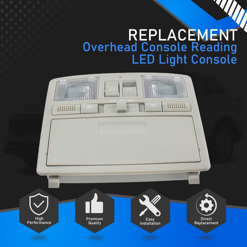 Overhead Console Reading LED Light Console Compatible with 2009-2013 Mazda 6 2010-2015 Mazda CX-9 Headlights Replaces GS4A-69-970D-30 GS4C69970D30 GS4C69970D75 TD12-69-970H75