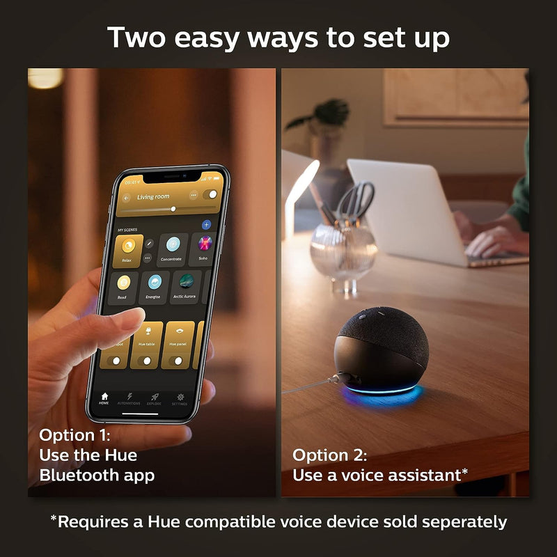Philips Hue 7W ST19 White Ambiance LED Smart Vintage Edison Filament Bulb, Warm - Pack of 1 - E26 - Control with App - Compatible with Alexa, Google Assistant and Apple HomeKit 1 Pack