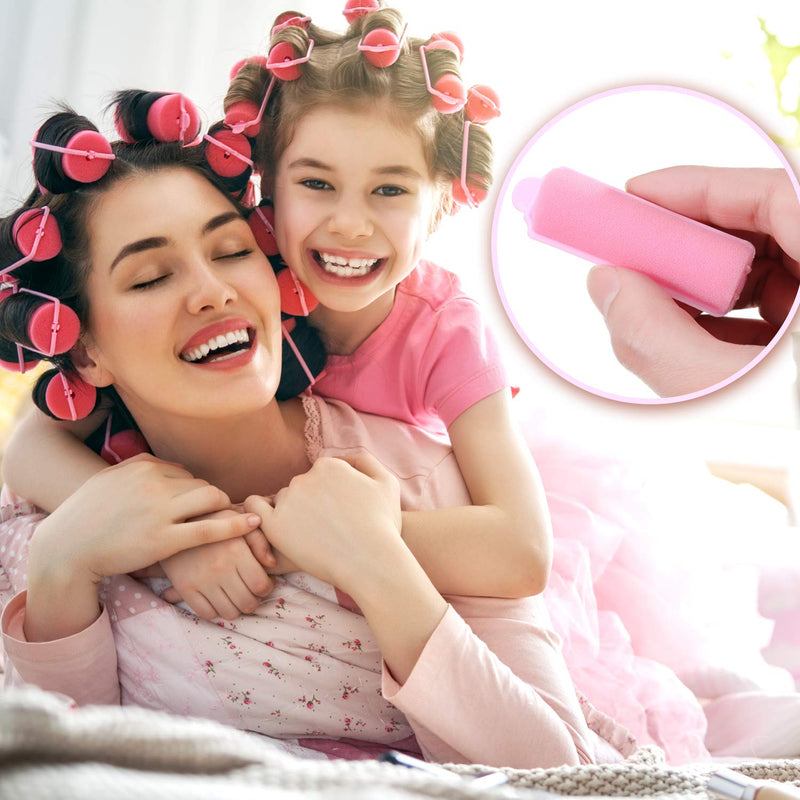 36 Pieces Foam Sponge Hair Rollers Flexible Sleeping Curlers Soft Hairdressing Curlers for Women Girls Hair Styling
