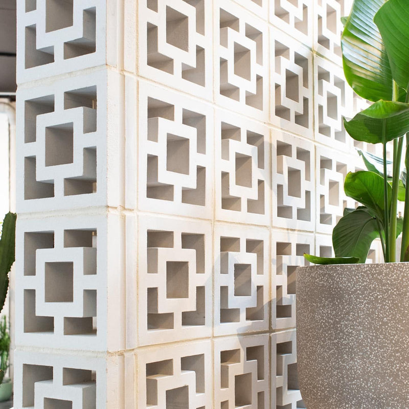 Plastic Concrete Forms Breeze Brick Molds Double Square Design for Garden Wall Decor