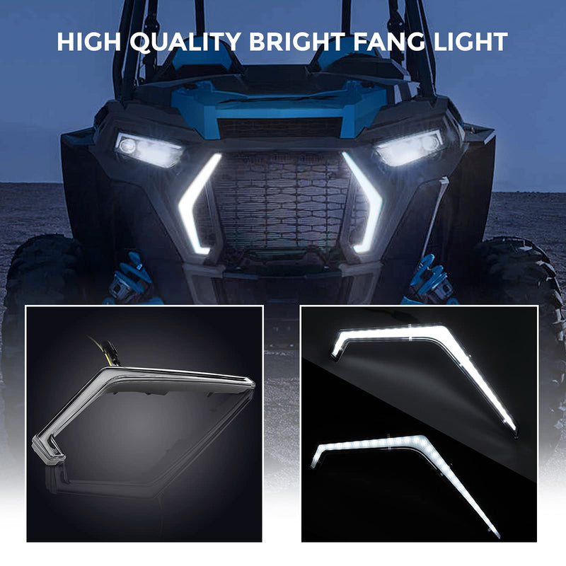 KEMIMOTO Fang Lights Accent Lights Compatible with Polaris RZR 1000 XP XP4 Turbo S 2023 2022 2021-2019/2024 RZR Trail S 1000 900 Accessories 2884871 IP67 LED Turn Signal Street Legal Light 2 pcs