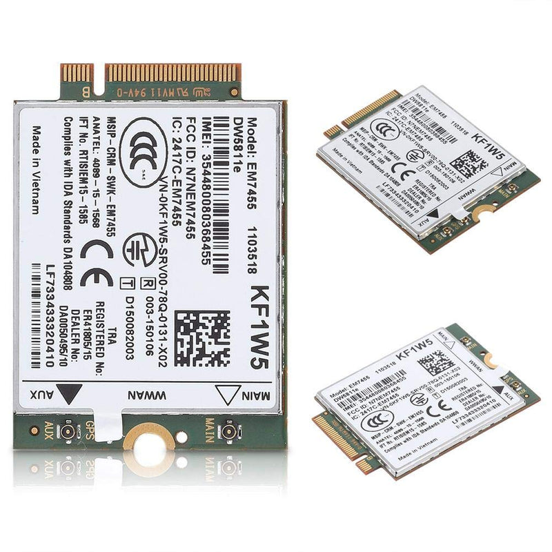 Replacement 4G Module Card for Dell DW5811e for QualcommEM7455 4G WWAN Card LTE NGFF Card Module Wireless