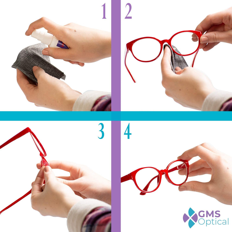 GMS Optical® 2.5 Thick / 18mm Long Length - Anti-Slip Adhesive Contoured Soft Silicone Eyeglass Nose Pads with Super Sticky Backing for Glasses, Sunglasses, and Eye Wear - 5 Pair (Clear) Clear