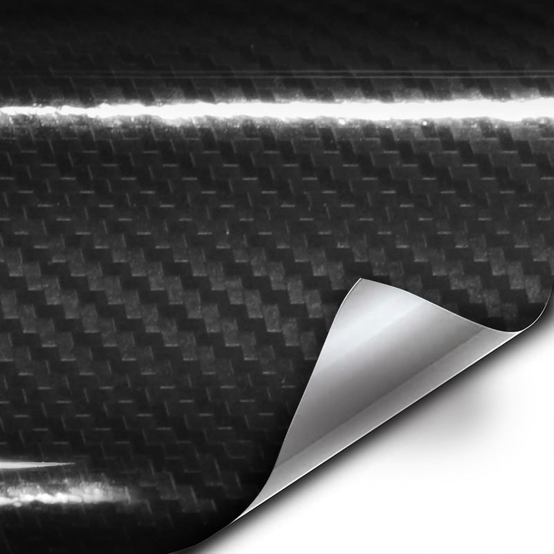 VViViD High Gloss Epoxy Black Carbon Fiber Vinyl Detailing Wrap Tape DIY Roll (3 Inch x 20ft) 3" x 20ft