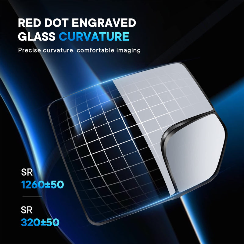 Compatible with Ford F150 Passenger Side Mirror Glass Replacement Power Heated Towing Mirrors - Right Side View Mirror Glass with Blind Spot, Backing Plate, FL3Z17K707B, 2015-2021