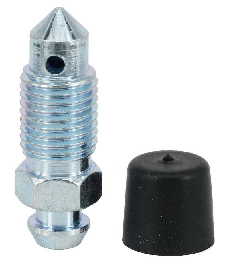 6 PCS H9402-6 Brake Bleeder Screws - Caliper Bleeder Screw with Rubber Cap, 3/8-24 x 1.18 Inch Length, Bleed Kit 3/8"-24 x 1.18