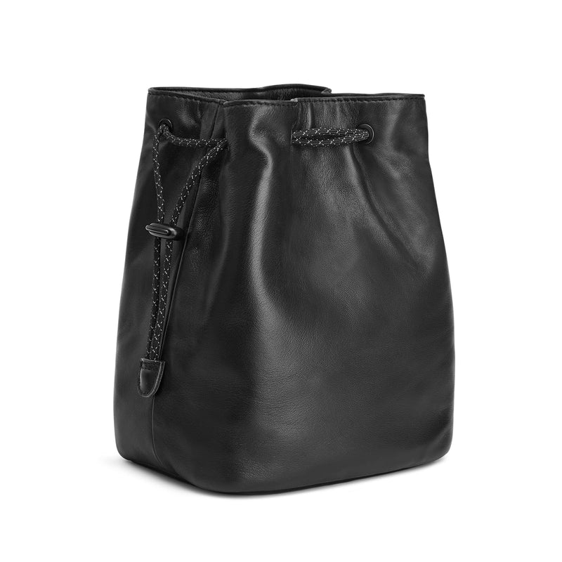 S-ZONESoft Leather Camera Insert Bag Drawstring Camera Pouch DSLR Lens Case | Top Grain Lambskin Leather, Drawstring Closure, Dust-proof, Scratch-resistant, Compatible with Canon Nikon Sony Large