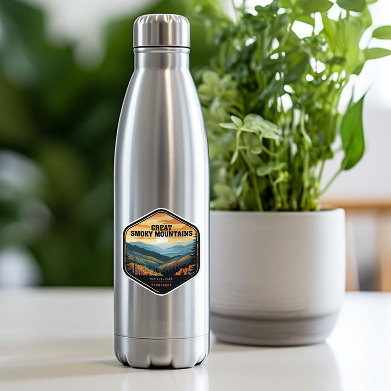 Great Smoky Mountains National Park Sticker - Waterproof Vinyl Decal for Car Bumper, Laptop, Water Bottle, Wall, and Window, Size - 3'' Longer Side Great Smoky Mountains 3'' - longer side