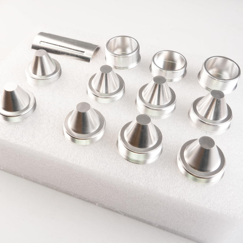 1.375''X24 Cone Shaped Parts Stainless Steel Aluminium Replacemet Sealed End (Silvery, 1.375''X24) silvery