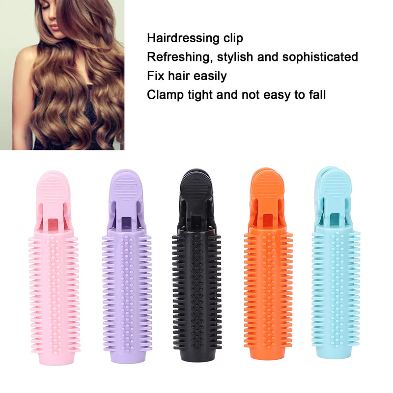  [AUSTRALIA] - 10pcs Volumizing Hair Root Clip, Natural Fluffy Hair Curlers Instant Hair Volume Clip Self Grip Vibrant Color for Women Girls Thin Curly Hair Styling Root Volume