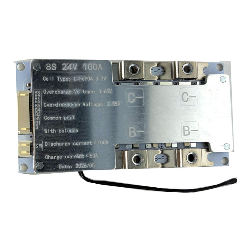 8S 100A BMS Lifepo4 Battery Protection Board Temperature Protection Equalizer