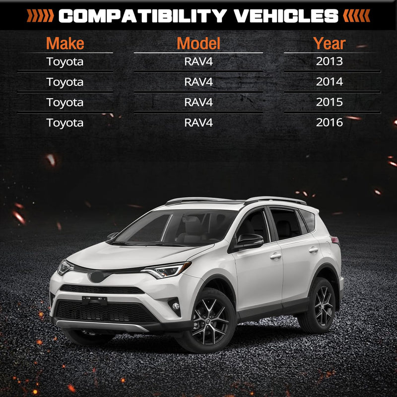 Driver & Passenger Side Rear Reflector Lamp Unit Pair Fit For Toyota RAV4 2013-2015 Replaces 814900R010 814800R020 81490-0R010 81480-0R020 TO1184107 TO1185107