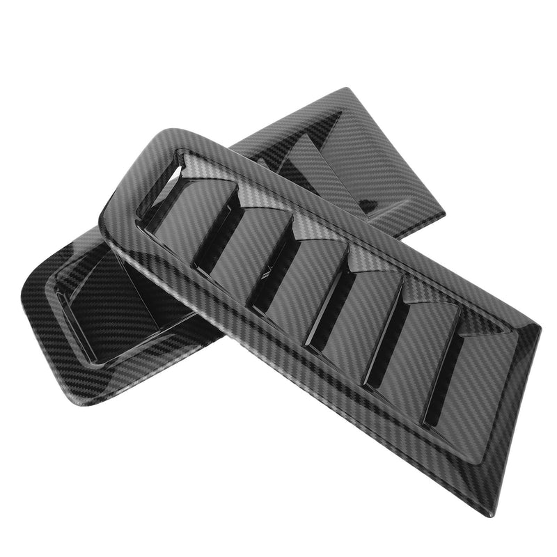 Estink Car Bonnet Vents, Pack of 2 ABS Plastic Universal Auto Air Vents Engine Hood Exterior Parts Replacement Vent Modified Accessory Fit for Focus RS MK2 Style (Carbon Fiber), (Estinkuf8e210nhg-11) Carbon Fiber