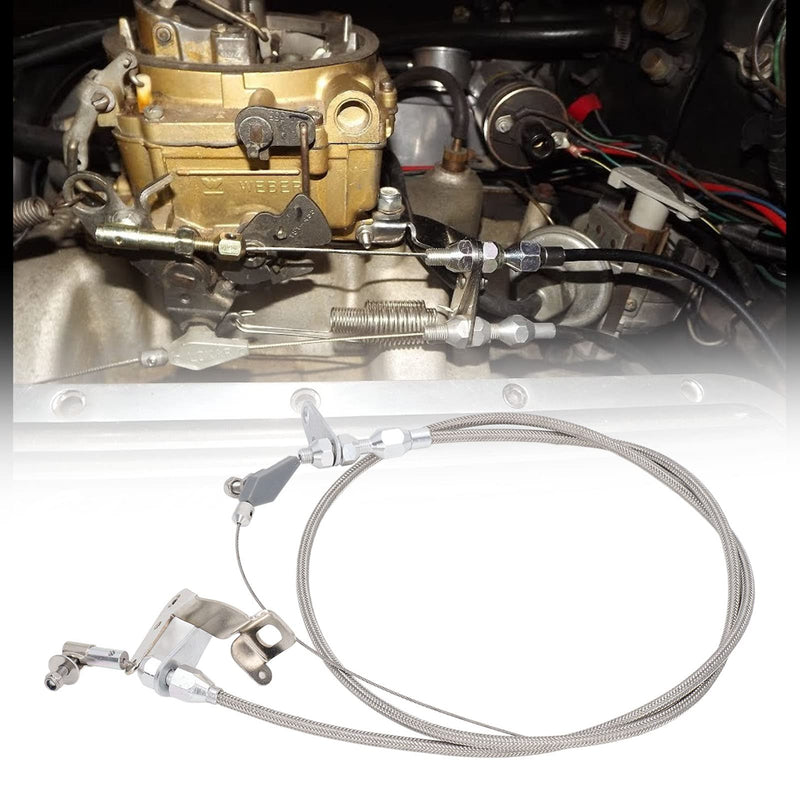 Car Kickdown Cable for CHRYSLER for DODGE for PLYMOUTH 727 Stainless Steel 158cm Length Throttle Wire Replacement
