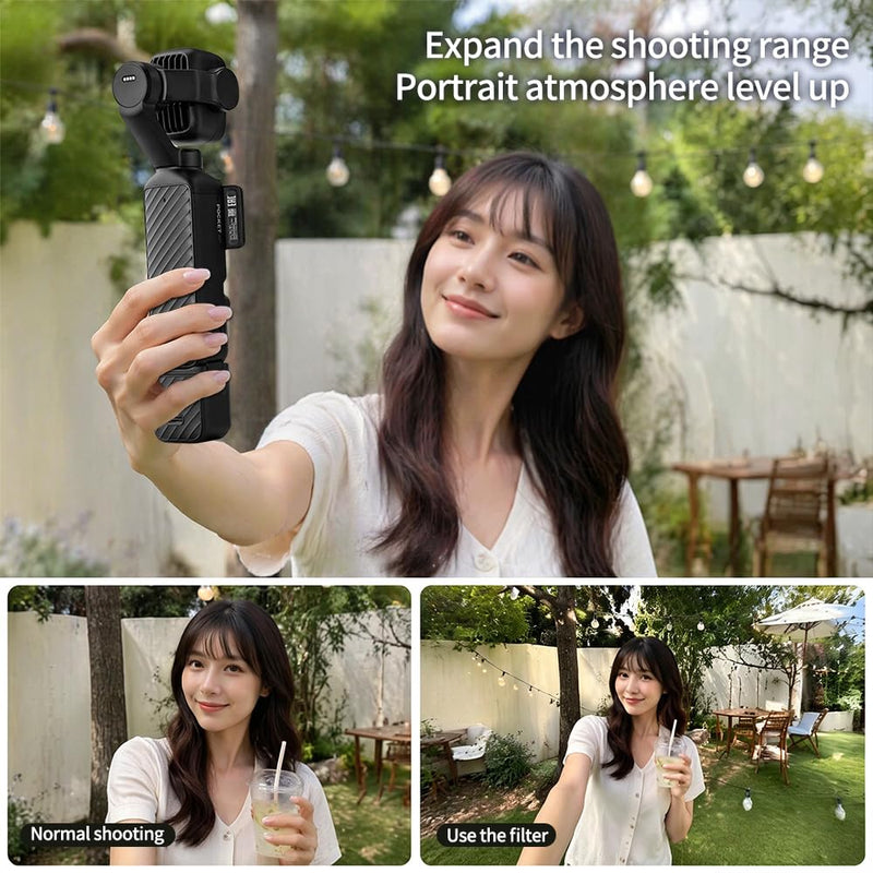 Coyktonty Lens Filter for DJI Osmo Pocket 4P,Waterproof, Oil-Resistant(Wide-Angle Lens) Wide-Angle Lens