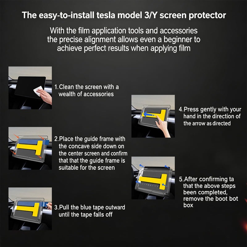 Glossy HD Tempered Glass Screen Protector for 2026 Tesla Model Y Juniper (Premium/Performance), 16in+8in Screen, Scratch Resistant, Alignment Installation Kit, Perfect for Daily Driving