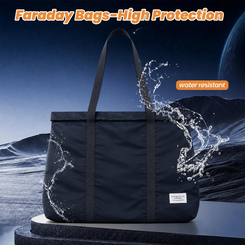 Faraday Bags with Handle, Anti-Tracking Faraday Bag for Laptops & Tablets & Phones & Car Keys, Waterproof Anti-Scratch,Anti-Theft Signal Blocking Pouch (17"x14.5")