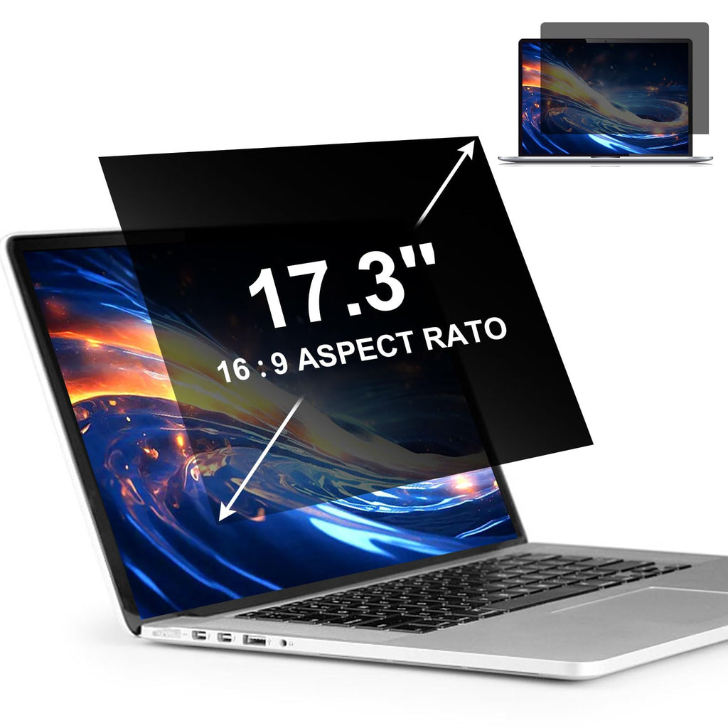 LILIONGTH 17.3 Inch Laptop Privacy Screen Protector, 16:9 Aspect Privacy Filter Screen Protector for 17.3" Laptop, Privacy Screen Anti Peeping for HP/Lenovo/Dell/Acer/ASUS