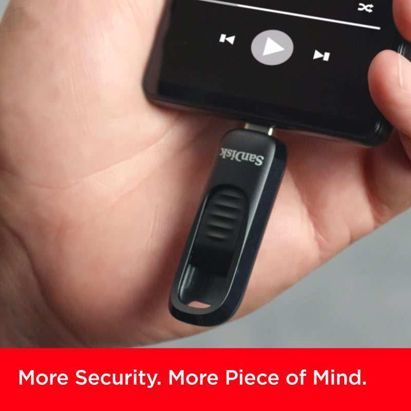 SanDisk 1TB Ultra Slider USB Type-C Flash Drive - Up to 400MB/s, USB 3.2 Gen 1, Retractable Connector - SDCZ480-1T00-G46