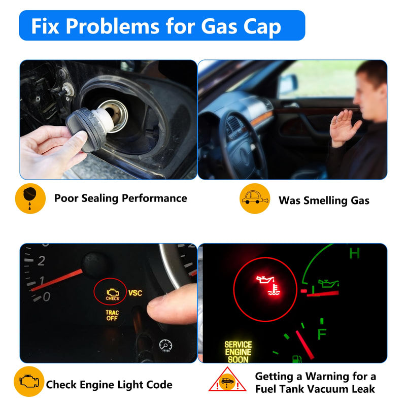 Gas Cap, Fuel Tank Cap Fit for Subaru, 2010-2024 Outback Impreza Legacy, 14-23 Forester, 13-23 Brz, 13-24 Crosstrek, 15-23 WRX, 19-23 Ascent gas caps, Replace 42031AJ000 42031FJ000 42031FJ001