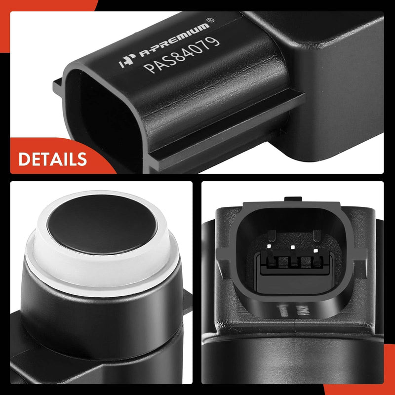 A-Premium 4-PC Reverse Backup Parking Aid Assist Sensor Compatible with Chevy, GMC, Buick, Cadillac & Saturn Models - Silverado, Traverse, Tahoe, Sierra, Yukon, Enclave, DTS, SRX, Escalade, Outlook 4-PC Set