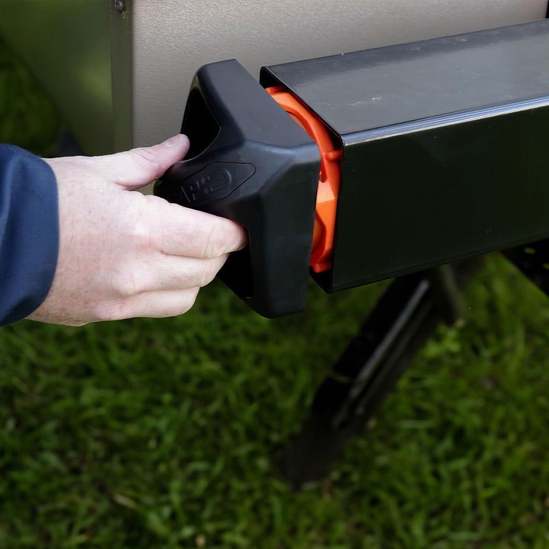 Camco 40310, Magnetic RV Bumper Cap | Features Heavy-Duty Neodymium Magnets, Small Airflow Vent Holes, and Includes a Bonus No-Insect Bumper Cap Magnetic Cap and Squeeze Grip Cap