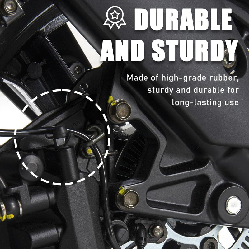 8PCS Brake Bleed Nipple Cap, 8mm Rubber Car Brake Bleeder Screw Grease Dust Cover, Vehicle Brake Bleeder Nipple Cap Replacement for Motorcycle Motorbike, Car Accessories 8 PCS