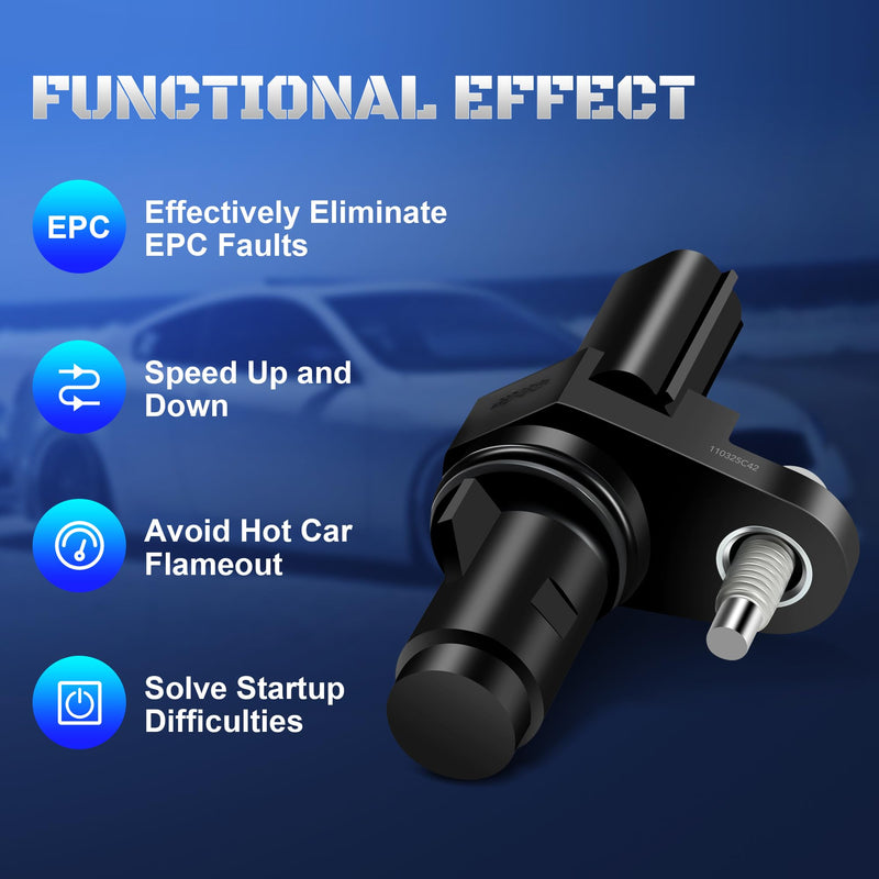 12588992 Crankshaft Position Sensor Compatible with Chevy Equinox Malibu Cobalt HHR, GMC Terrain, Pontiac G5 G6 Solstice, Saturn Vue Sky Aura Ion, Buick Regal Lacrosse Verano 2.0L 2.2L 2.4L