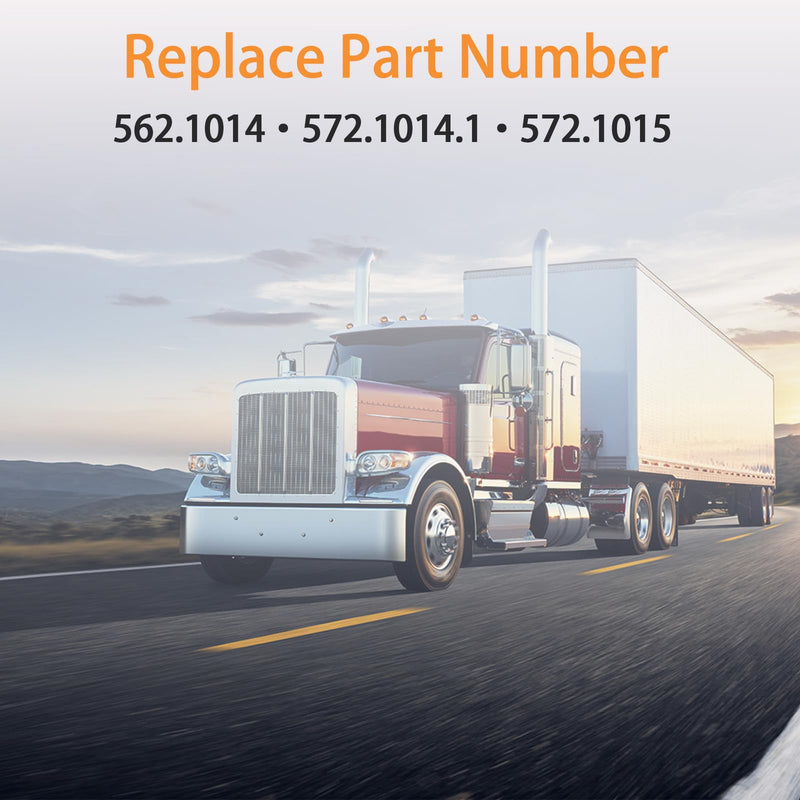 Upgraded Rubber Fuel Cap Gasket O-Ring for Prevent Leakage Compatible with Peterbilt Truck Fuel Tank Cap，Gaskets Ring Gas Tank Cap Sealing Washer Replace# 572.1014.1（2PCS）