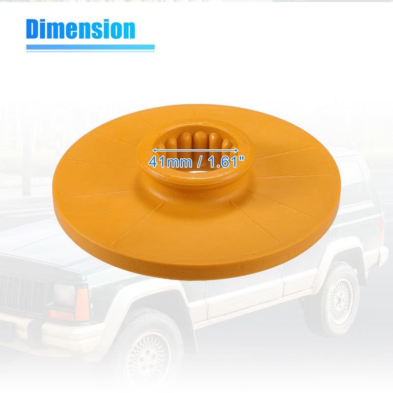 X AUTOHAUX 2pcs 5.31 Inch Rear Suspension Bump Stop Strut Bumper Bump Stop for Chevrolet Impala 2014-2020 No.13330714 Rubber Yellow