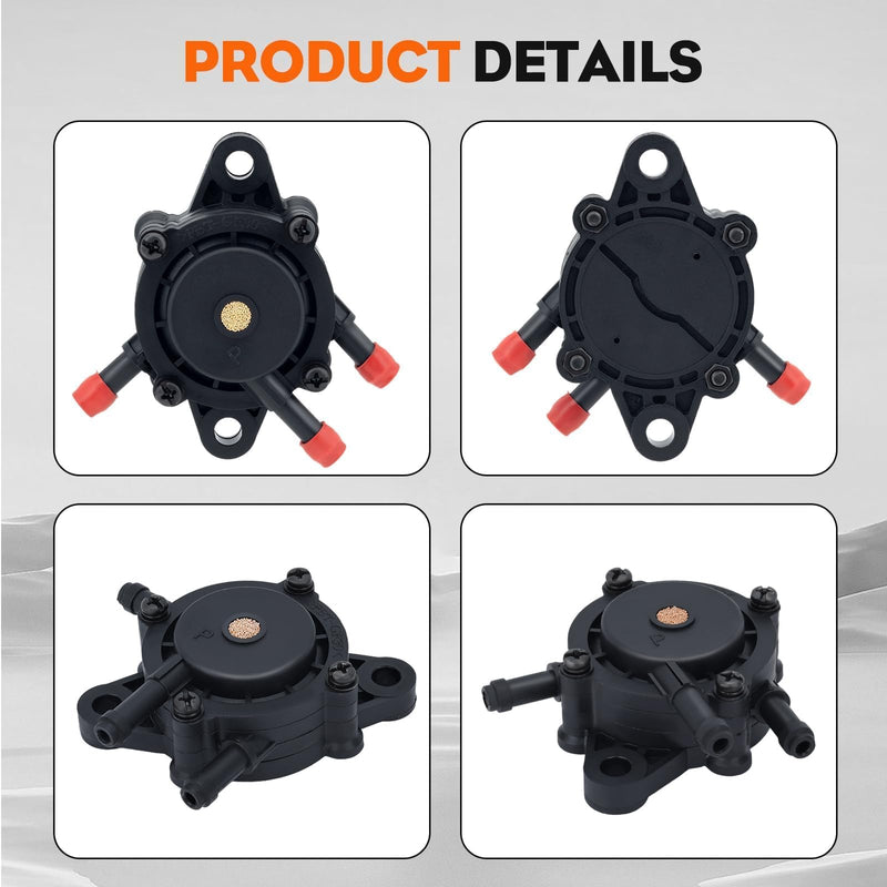 HIPA 24 393 04-S 24 393 16-S Fuel Pump Compatible with Kohler CH17-CH25 CV17-CV25 CH730-CH740 CV730-CV740 17HP-25HP Small Engine Fuel Pump Lawn Mower Replace 808492 808656 Vacuum Pump