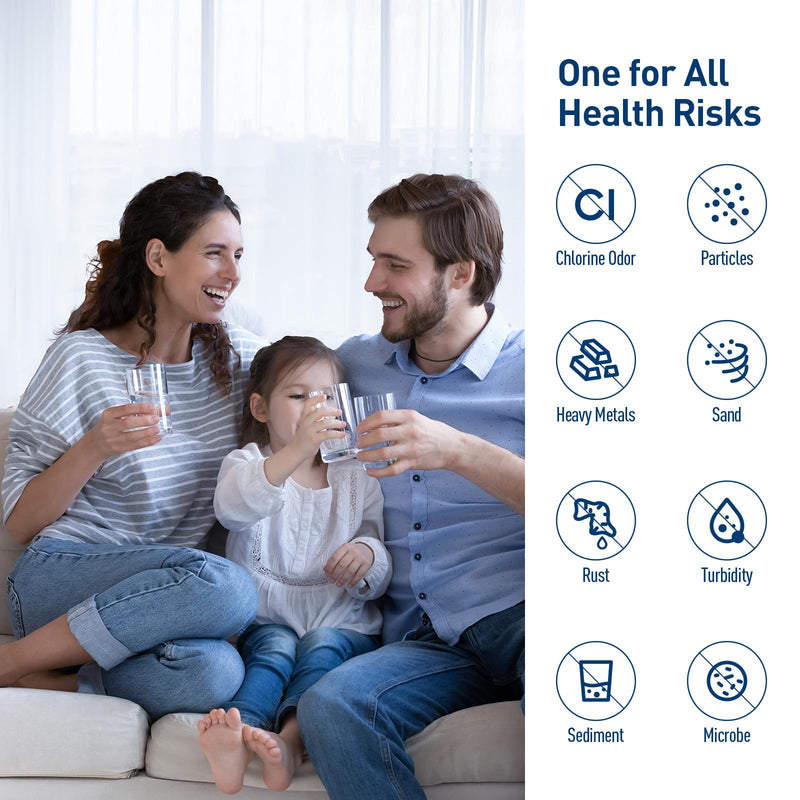 AP217 Under Sink Water Filter, Compatible with 3M® Aqua-Pure® AP217, 578604 Full Flow Water Filter for AP200 Systems (White, 2 Pack) ‎ 6.97 x 6.47 x 3.42 inches White