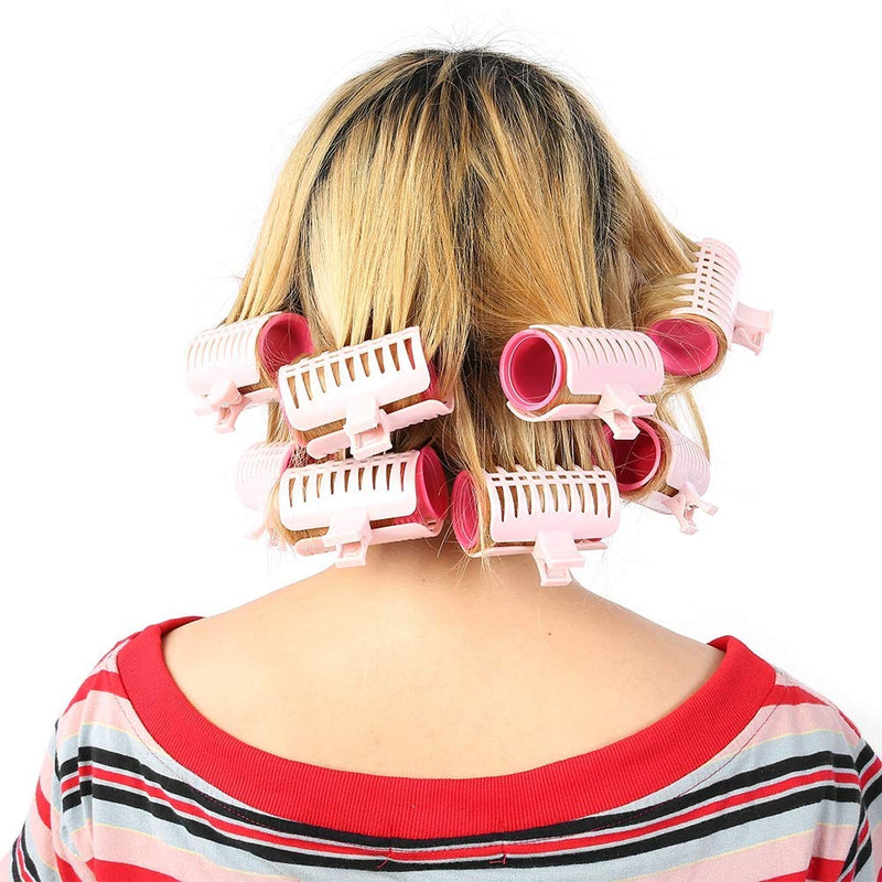  [AUSTRALIA] - Plastic Hair Curler Self Grip Curlers Heat Resisting Hair Roller for Long and Short Hair Styling(Hair Curlers)