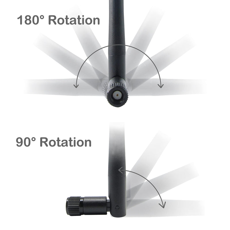  [AUSTRALIA] - WiFi Antenna PC Bluetooth Antenna, Dual Band 2.4Ghz 5Ghz 5.8Ghz 3dBi with RP-SMA Male (with No Pin) for Gaming Motherboard, RV Camera, Mini PCIE M.2 Wireless Card, Router -2 Pack RP-SMA Male Antenna 2 Pack