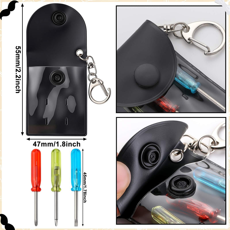 50 Sets Man of God Gift Bulk Mini Screwdriver Keychain, Christian Church Gifts for Dad, Portable Pocket Mini Screwdriver Keychain Set Father Tool Party Favors Religious Gifts for Adult Men 50