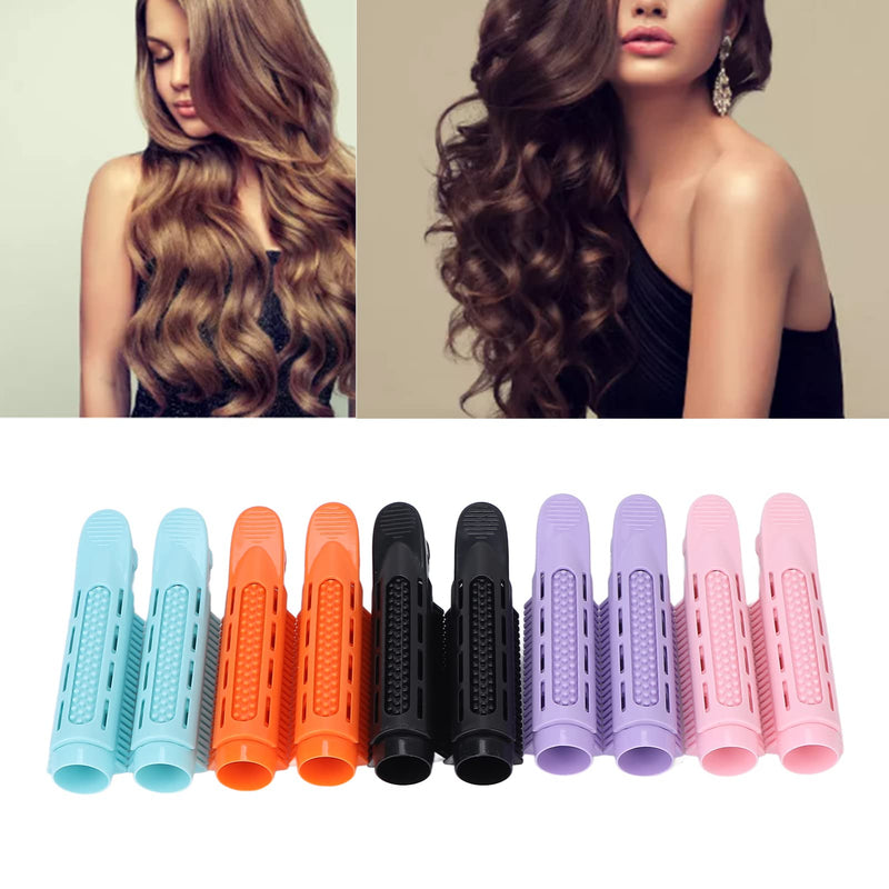  [AUSTRALIA] - 10pcs Volumizing Hair Root Clip, Natural Fluffy Hair Curlers Instant Hair Volume Clip Self Grip Vibrant Color for Women Girls Thin Curly Hair Styling Root Volume