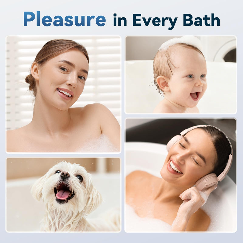Filtered Shower Head with Handheld, High Pressure Shower Head with Filters, 3 Modes Water Softener Shower Head with Detachable Filters, Reduce Dryness on Skin and Hair, Premium Chrome