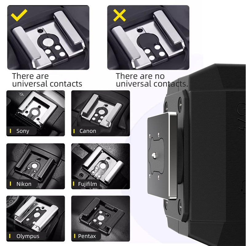 F02 Mini Camera Flash for Canon Nikon Sony Fujifilm and Other SLR Digital Cameras and Digital Cameras with Single Contact Hot Shoe