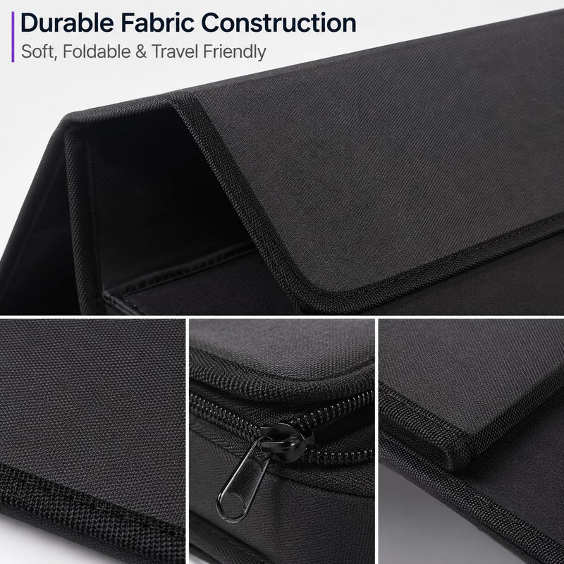 Laptop Sun Shade for 15-16 Inch Laptops, Foldable Laptop Glare Shield Privacy Hood, Portable Computer Sunshade Cover Bag for Outdoor Work, Patio, Travel, School, Office, Black 15-16inch