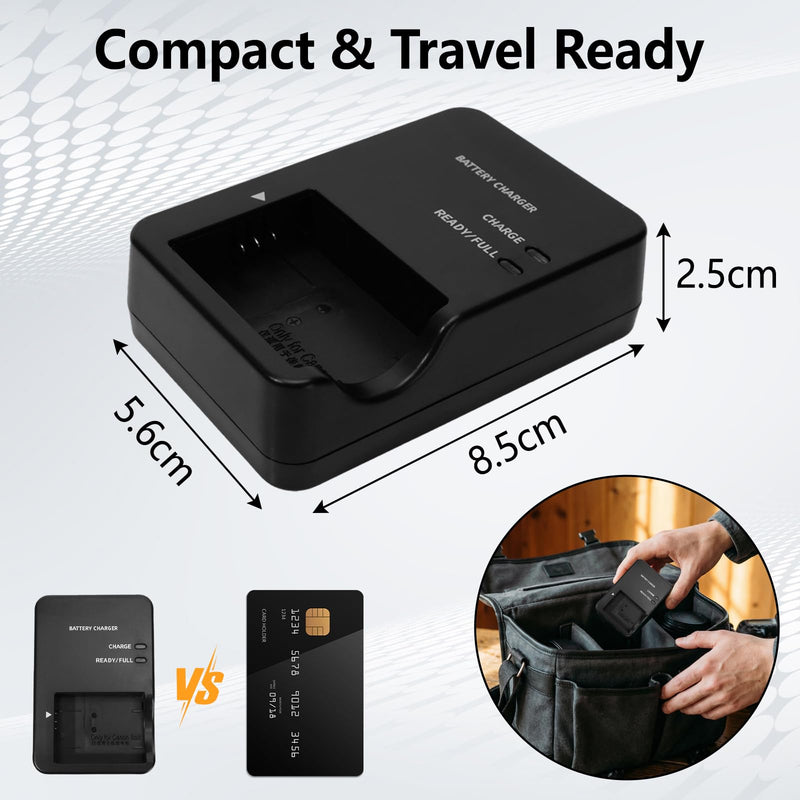 NB-13L Battery Charger Direct Plug-in/Wired Plug-in, Compatible with CanonCB-2LHE, G7 X Mark I1/IIl, G5 X, G9 X,SX740 HS, SX730 HS, SX720 HS, SX620HS, G1 X Mark Ill Camera (with Charging Cable)