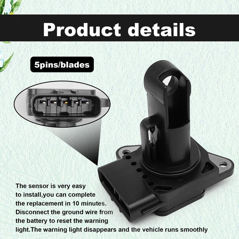  [AUSTRALIA] - 22204-21010 Mass Air Flow Sensor Compatible with Toyota 02-06 Camry 03-08 Corolla 01-10 Highlander 00-07 4Runner 99-10 Tacoma 3.4L 4.0L 01-05 RAV4 Lexus ES300/RX300 3.0L