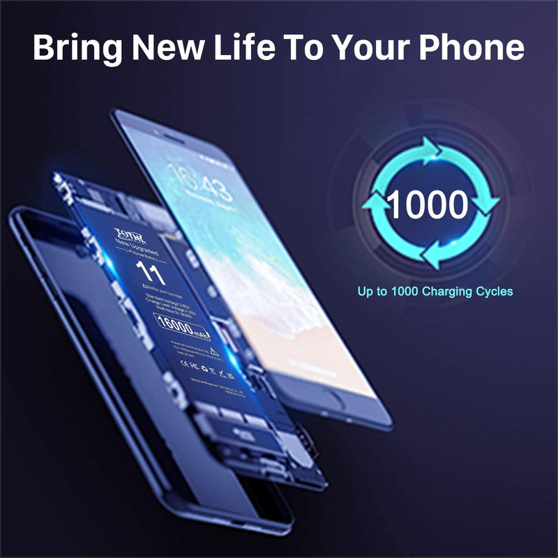 Battery Compatible with iPhone 11 (2025 New Upgrade) 0 Cycle Li-Polymer Replacement Battery for iPhone 11, with Professional Repair Tool Kit