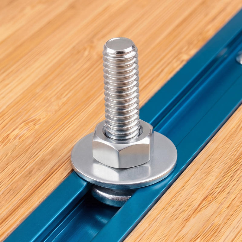 8 Sets 5/16-18 T-Bolts, Nuts, and Washers Compatible with G3, Marine Hardware, Polarkraft, Ambush, and Mirrocraft Boat Rails