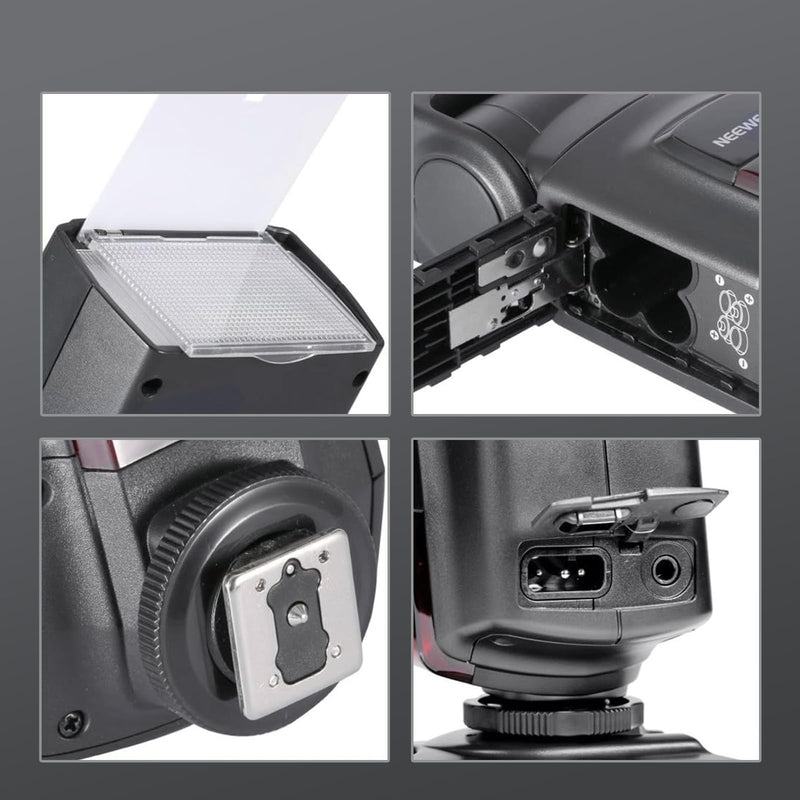 NEEWER TT560 Flash Speedlite Compatible with Canon Sony Nikon Panasonic Olympus Pentax and Other DSLR, Studio Light Digital Camera Speedlight with Standard Hot Shoe, Mini Stand, Cleaning Cloth & Bag TT560 w/Cleaning Cloth