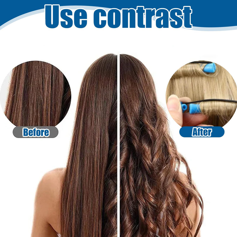  [AUSTRALIA] - 50 Pieces Small Size Hair Curlers Rollers, 0.35 Inch Foam Rollers for Volume and Curls, Lightweight and Easy to Use Hair Styling Tools